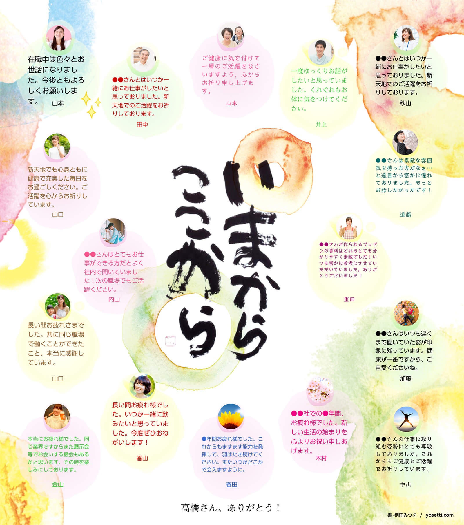 いまからここから オンライン寄せ書きヨセッティ